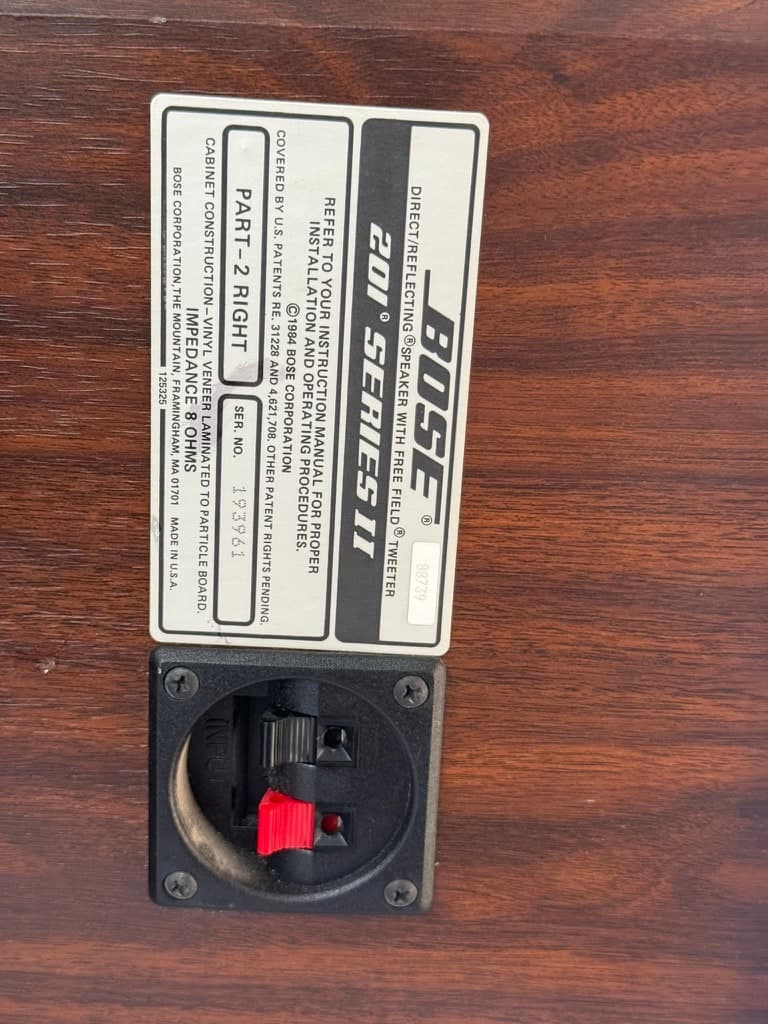 Bose 301 Series I Direct/Reflecting Speakers Pair Vintage Wood — thumbnail 4