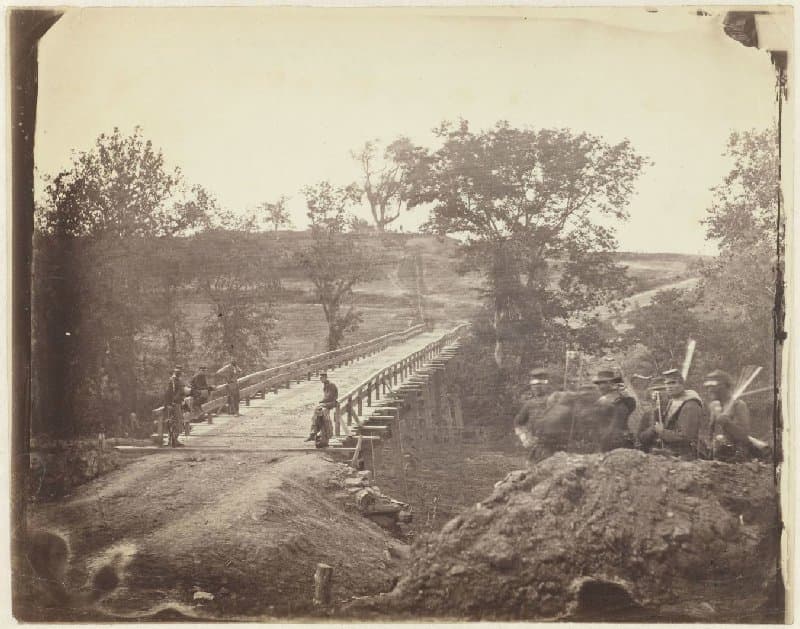 De brug bij Chesterfield, North Anna, Virginia