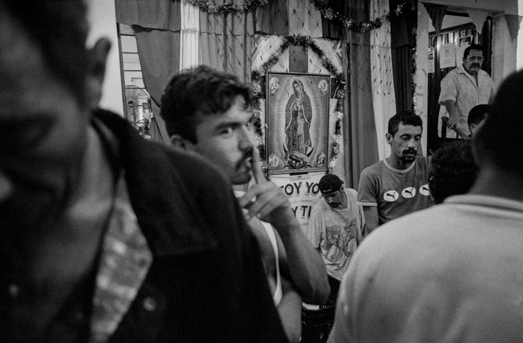 A Quiet Gathering Under the Gaze of the Virgin of Guadalupe